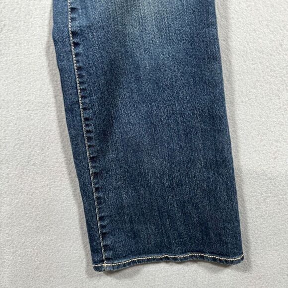 Oh Baby Motherhood Dark Wash Bootcut Maternity Jeans Belly Band Size‎ Large - Picture 2 of 9